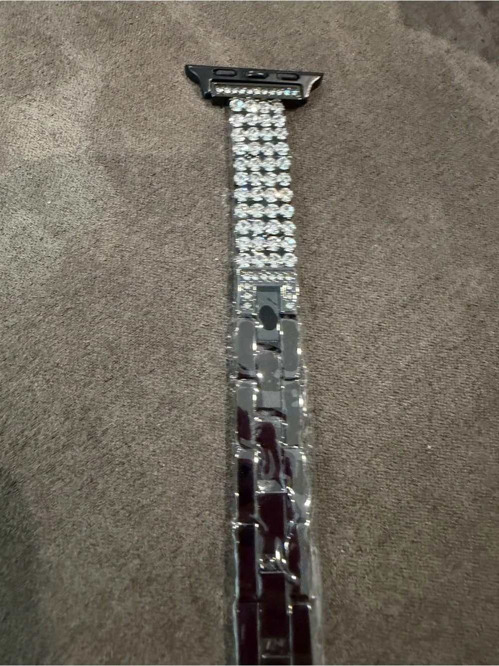 New Rhinestone Crystal Link Bracelet Watch Band - Silver 38-49mm